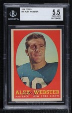 1958 Topps Alex Webster #30 BGS 5.5 0q3