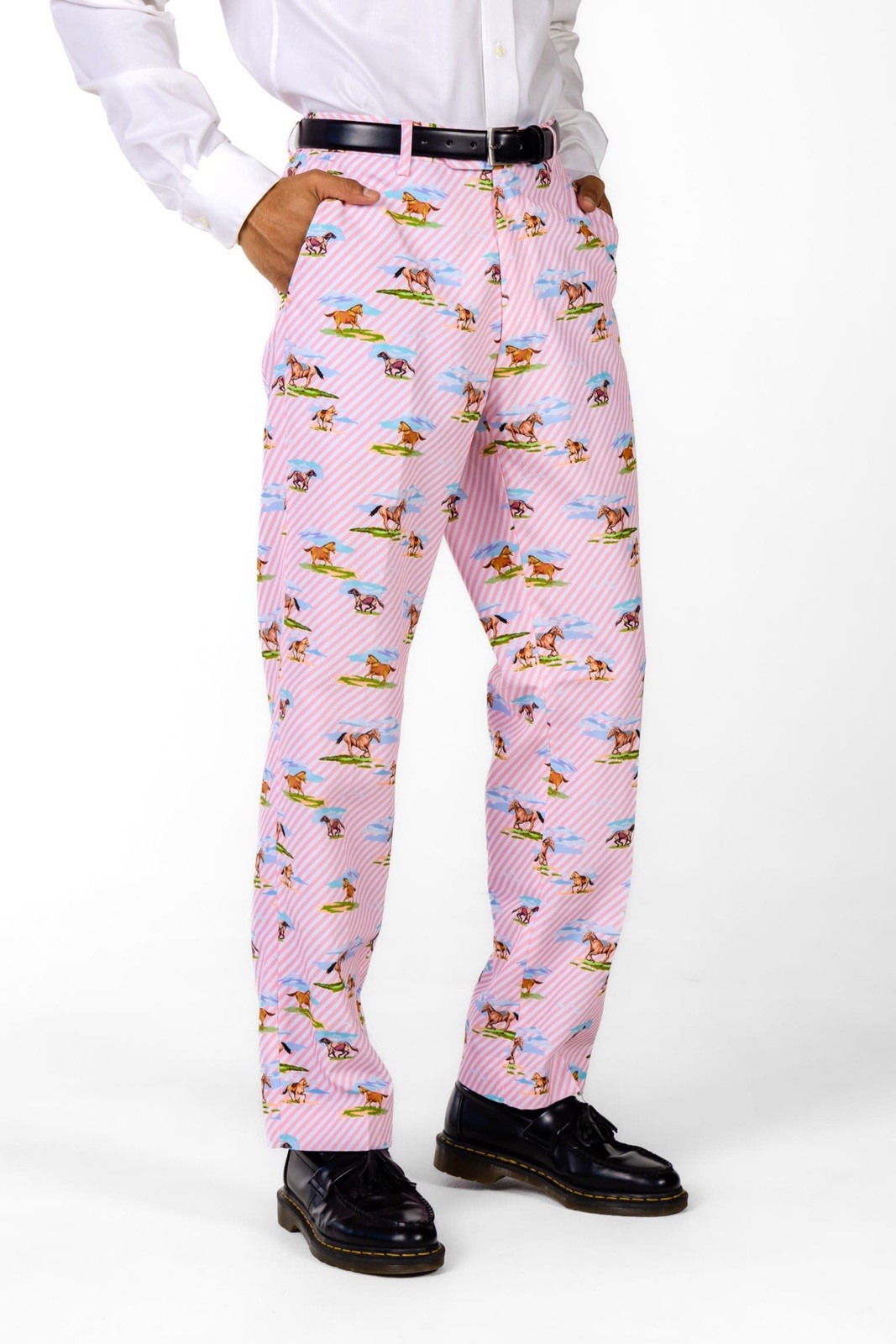 Shinesty Men 30 Supreme Steed Horse Kentucky Oaks Derby Race Pants AllOver Print image 5