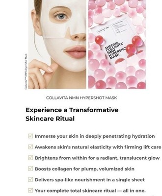 SHEGAIA] Collavita NMN Hypershot Mask 35g x 5ea (1 box) K-beauty