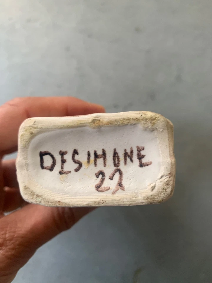 Jarrón de cerámica italiano colorido pintado a mano Giovanni DeSimone años 60 Italia Foto 3 de 4