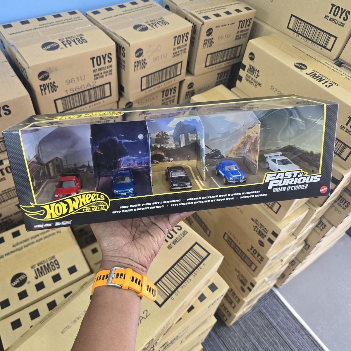 HOT WHEELS PREMIUM BRIAN O'CONNER FAST AND FURIOUS BOX SET OF 5PCS