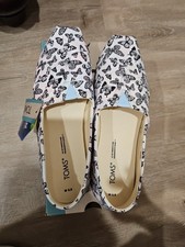 Toms Women's Shoes Alpargata Pastel Pink Multi Butterfies Tie Dye Twill Size 6.5