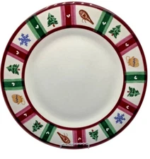 Pfaltzgraff Snow Bear 13” Round Platter Christmas Ceramic Serving Plate Vintage