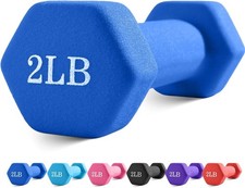 Ergonomic Anti-Slip Dumbbells 1LB-3LB - Perfect for Seniors' Hand Training