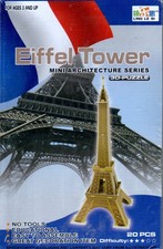 3D PUZZLE EIFFEL TOWER 20 PIECES NEW FACTORY SEALED