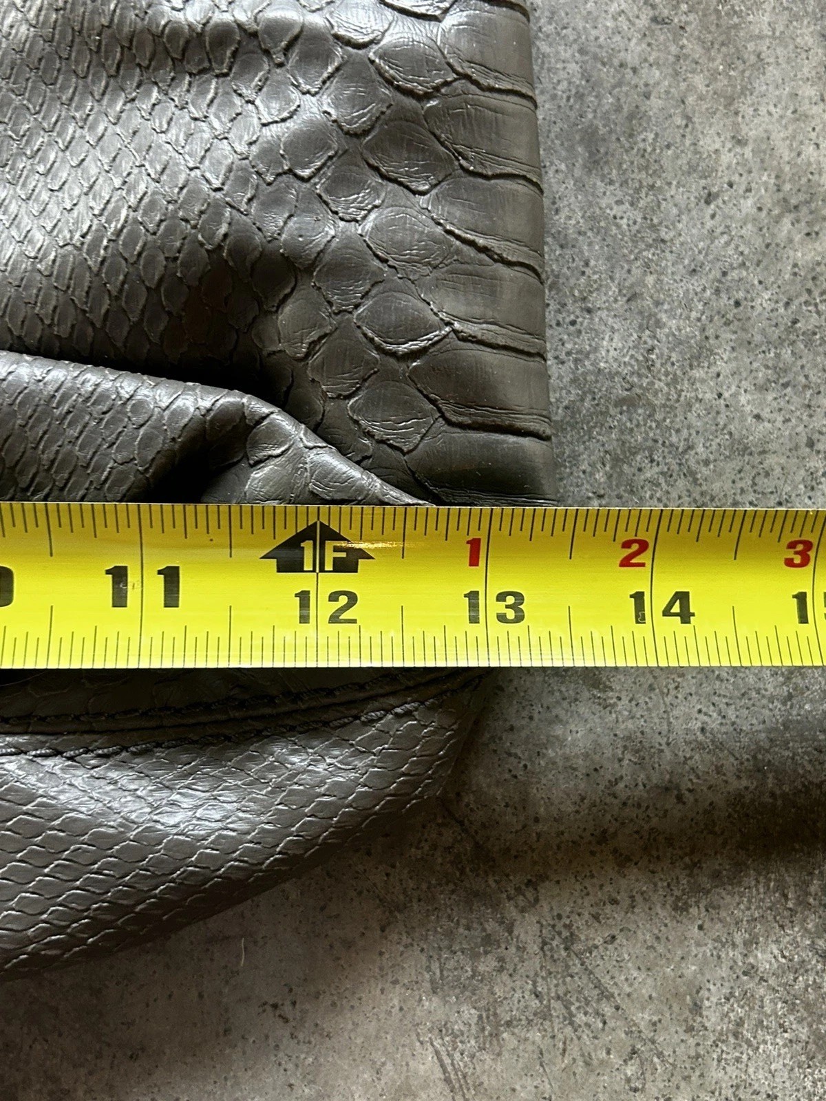 Marc by Marc Jacobs Gray Python Embossed Leather … - image 11