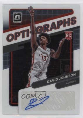2021-22 Panini Donruss Optic Opti-Graphs /99 David Johnson Rookie Auto RC 16k2