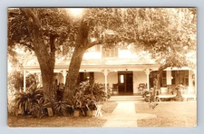 1915 RPPC Dreamy Summer Home Covered Porch Ferns Postcard