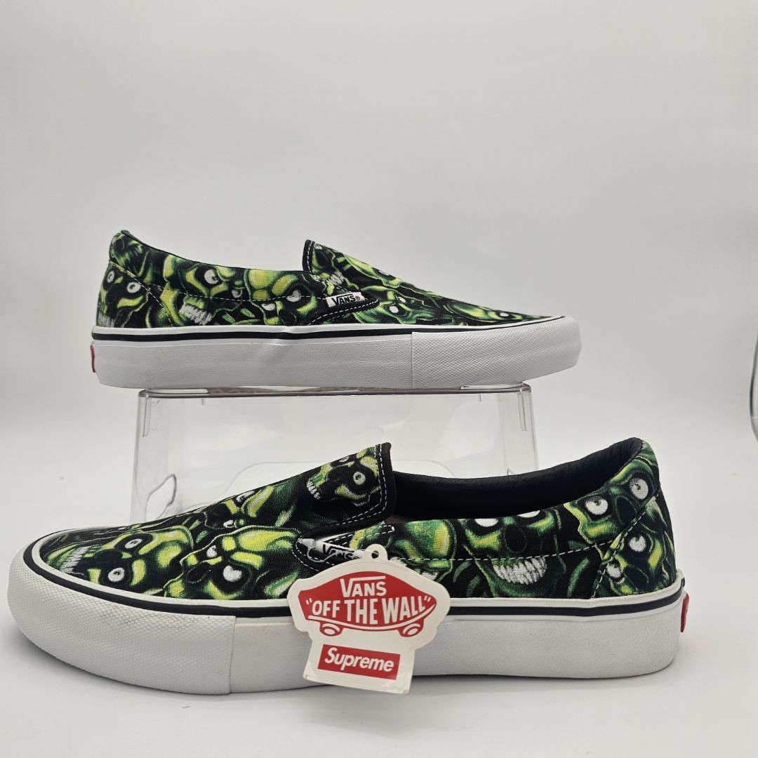 【レア】vans pro scull Vans Supreme X Slip-on Pro Glow in the Dark Skull Pile, mens