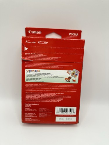 100 BLATT TINTENSTRAHL CANON FOTOPAPIER PLUS GLÄNZEND II 4" x 6" - Bild 2 von 2