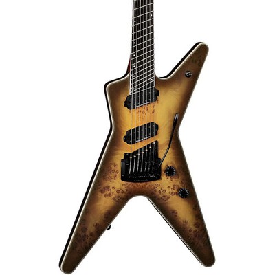 Dean ML 7-String Multi-Scale With Kahler Guitar Satin Natural Black Burst