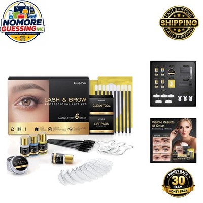 Salon-Quality Eyebrow Lift and Lash Curl Kit - 30 Minutes to Stunning