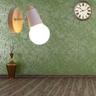 Wall Lamp Solid Wood E27 Wall Light Minimalist Decorative Lighting White