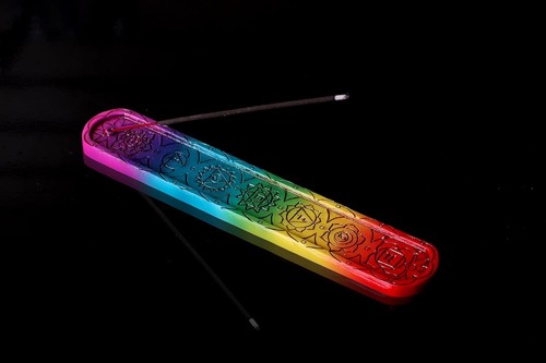 Rainbow Chakra Incense Burner 12Cm (Set Of 4) NUOVO - 第 10/10 張圖片
