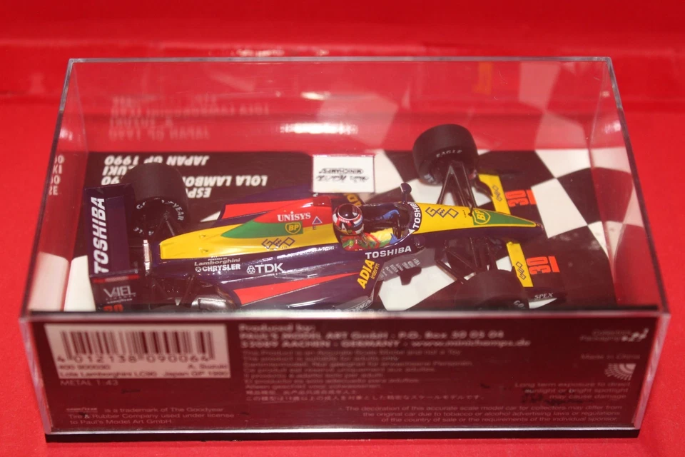 1/43 Espo Larrousse Lola Lamborghini LC90 (1990) - #30 A. Suzuki - MINICHAMPS - Immagine 3 di 3