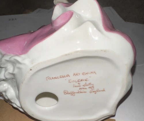 FRANCESCA ART CHINA “Eugenia” By Ivan Sutton April 1978 Staford shire England - Picture 3 of 10