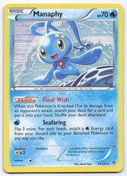 Manaphy 34/135 Plasma Storm Holo Rare