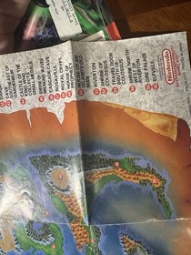 The World of Dragon Warrior IV Poster Map Nintendo NES Insert 4