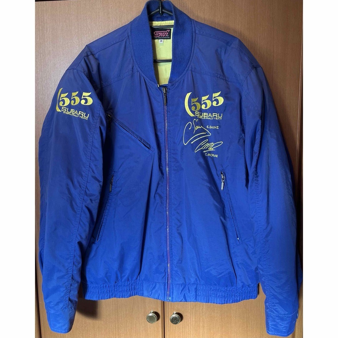 SUBARU STIジャケット ネイビー Subaru World Rally Team 555 WRC STI Jacket Blue Size M Tecnica