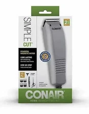 *NEW* CONAIR Simple Cut Home Haircutting 10 pc. Kit Trimmer Model HC90RGB D2