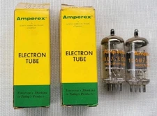NOS Amperex 12AU7/ECC82 Made In Holland Pair Lot Of 2