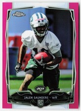 2014 Topps Chrome Pink Refractors Jalen Saunders Rookie #145 Jets RC,/399
