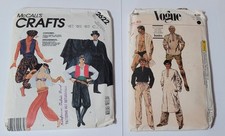 McCalls, Vogue Patterns,   Halloween Costumes etc.  Partially Cut  2 for 1