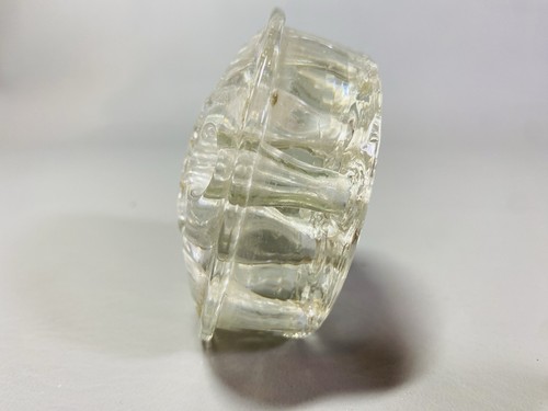 Vintage Clear Glass Flower Frog Stem Holder 11 Holes - 3.5" Floral Arrangements - Picture 4 of 9
