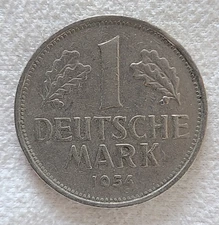 1954 G Germany 1 mark coin