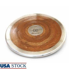 Olympic Wood Discus 1.6K 3.9lb Steel Rim Economy Training Practice Sports New
