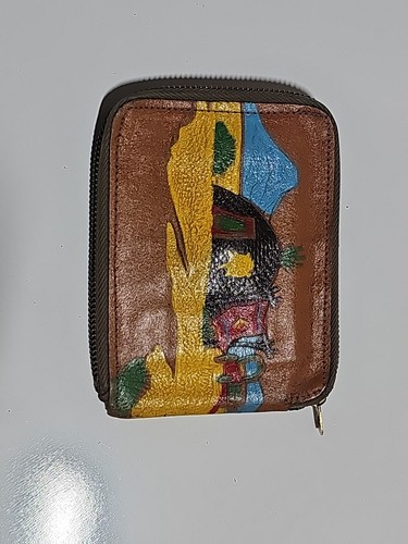 Very Rare RED RYDER boys wallet billfold with vivid colors circa 1950's - Picture 2 of 6