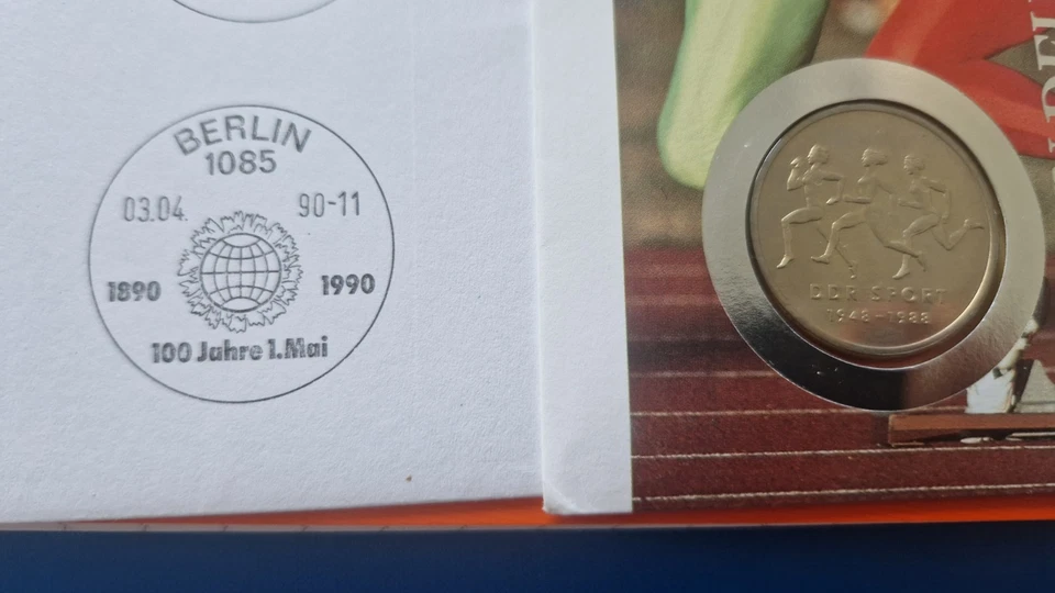 4 x GDR Commemorative Numis Letter Watches 15.10.92,..100 J.May 3-4-90,..No Apart Heid... - Image 3 of 4