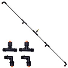 4-Nozzle Poly Boom Wand with 3/8" Brass Fitting – Convertible to 2 Nozzles, L...