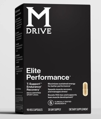 Mdrive Elite Performance Testosterone & Energy Boost Men's Formula. EXP 7/26 NEW