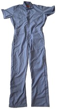 Vntg. Red Kap Coveralls Sz M Light Blue Short Sleeve One Piece Jumpsuit Free S/H
