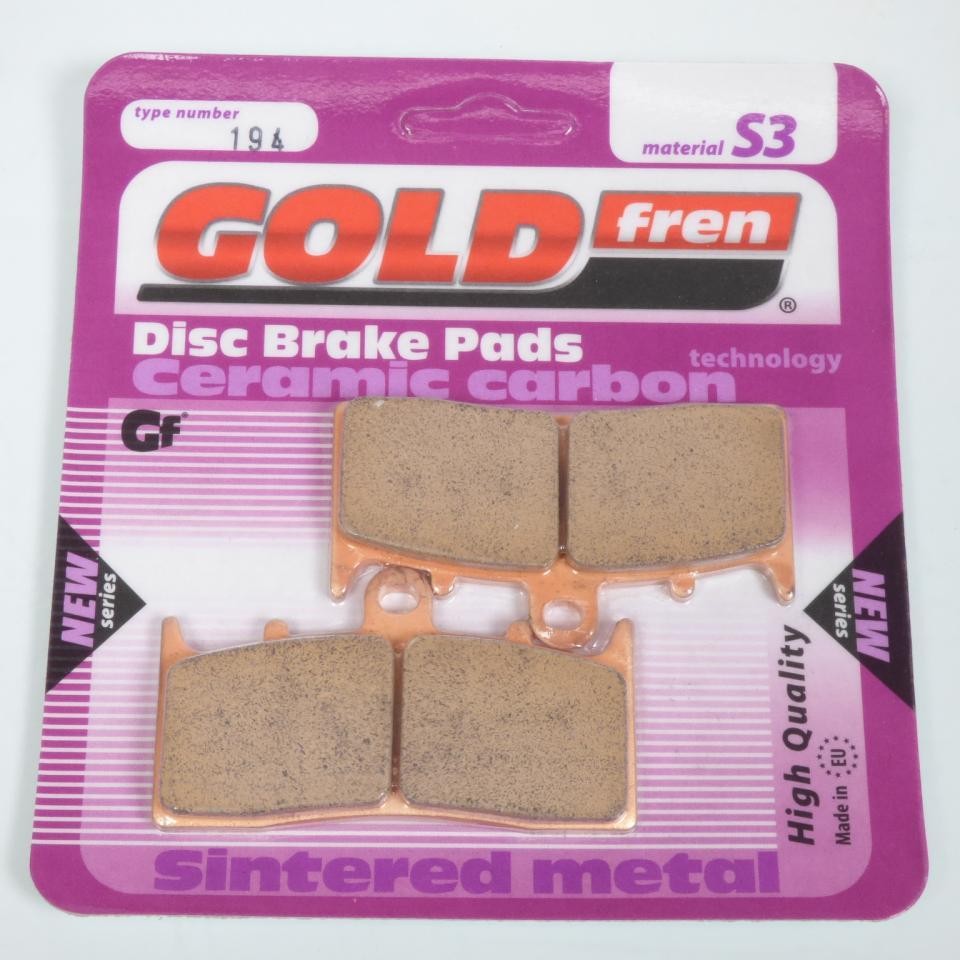 Plaquettes de frein moto Gold Fren BMW 1200 R endurance thermique et friction stable