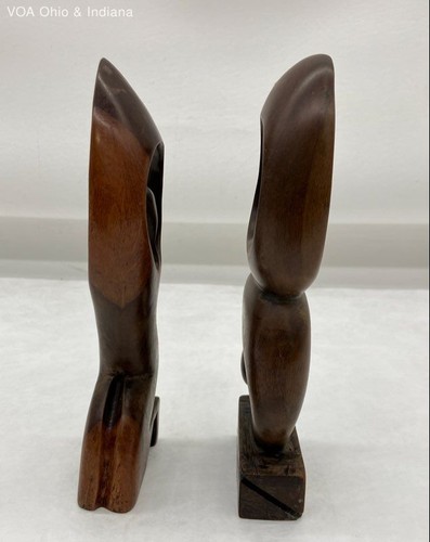 Two 8" Wooden Figures - Picture 2 of 7