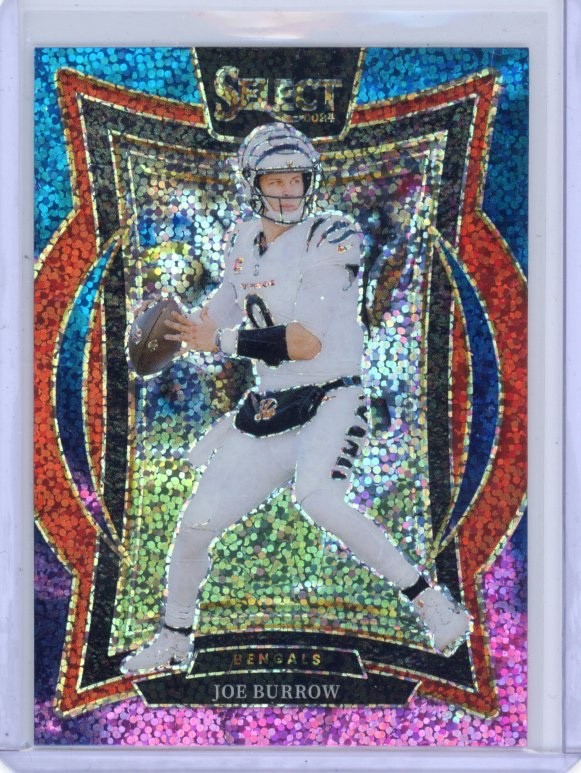 Joe Burrow Cosmic Concourse: 🐅 2024 Panini Select Football. Bengals star QB!🔥