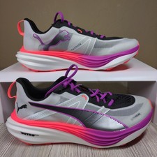 Puma Deviate Nitro Elite Trail White/Red/Purple Mens Size 10 New