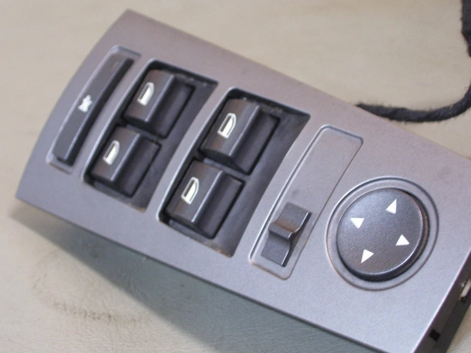 OEM 2002 BMW 745i front left door master window mirror switch 6915008 E 200096 - Image 4 of 4