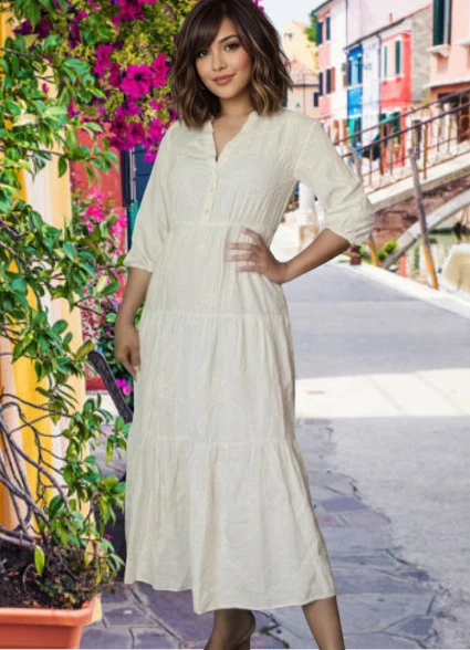 white lace long sleeve wedding dress Inca