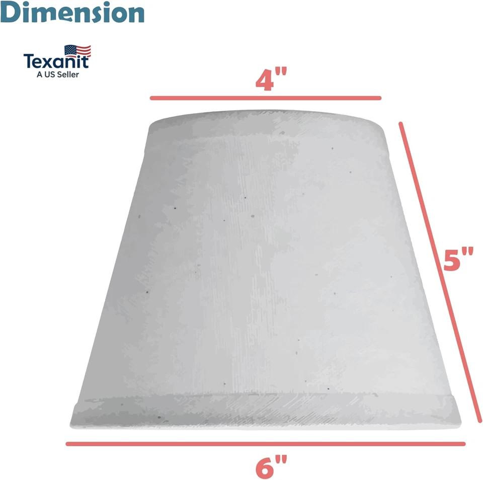 51521-6, Tapa Dura Imperio Transicional Clip-On Lámpara Pantalla, Champiñón Pl Foto 4 de 4