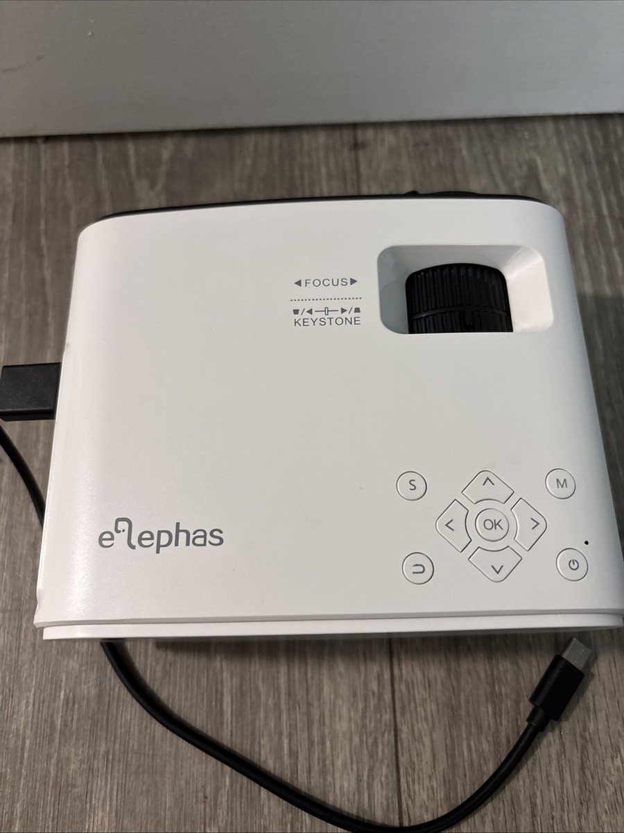 ELEPHAS BL128 Mini Projector for iPhone 2023 Upgraded 1080P HD