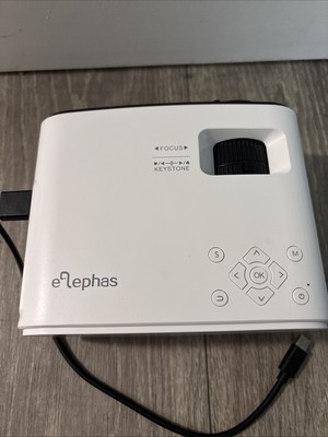 ELEPHAS 2024 Mini Projector for iPhone   Upgraded 1080P HD Portable Projector