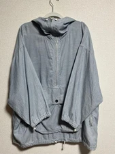 Issey Miyake 1980s Vintage Pullover Hoodie Large Size with Front Back Pockets