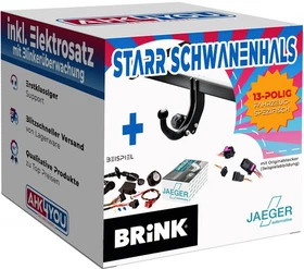 BRINK Anhängerkupplung für Volvo V50 Kombi MW 04-12 starr + 13pol JAEGER ES SPEZ