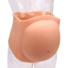 Silicone Pregnant Belly Costume Adjustable Lightweight Soft Artificial Baby Bu