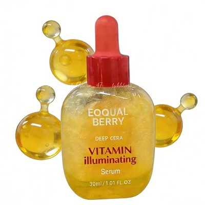 EQQUALBERRY Vitamin Illuminating Serum / Bakuchiol Plumping Face Serum 30ml