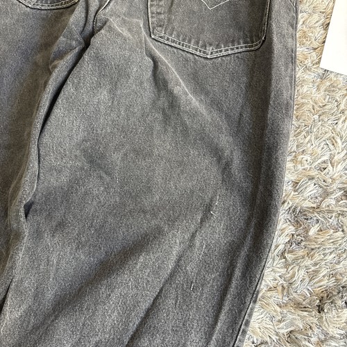 Vintage 90’s Anchor Black Denim Beyond Baggy Y2K Jeans HTF Men’s Size 38x32 HTF - Picture 3 of 7