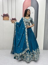 Party Wear Lengha Indian New Pakistani Wedding Bollywood Designer Lehenga Choli